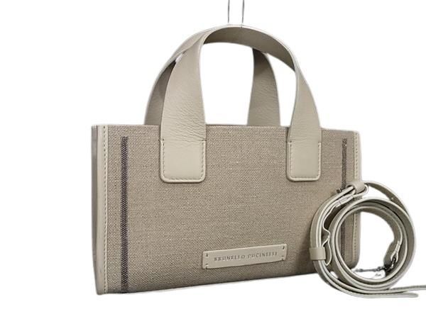 BRUNELLO CUCINELLI ブルネロ クチネリ ハンドバッグ ベージュ