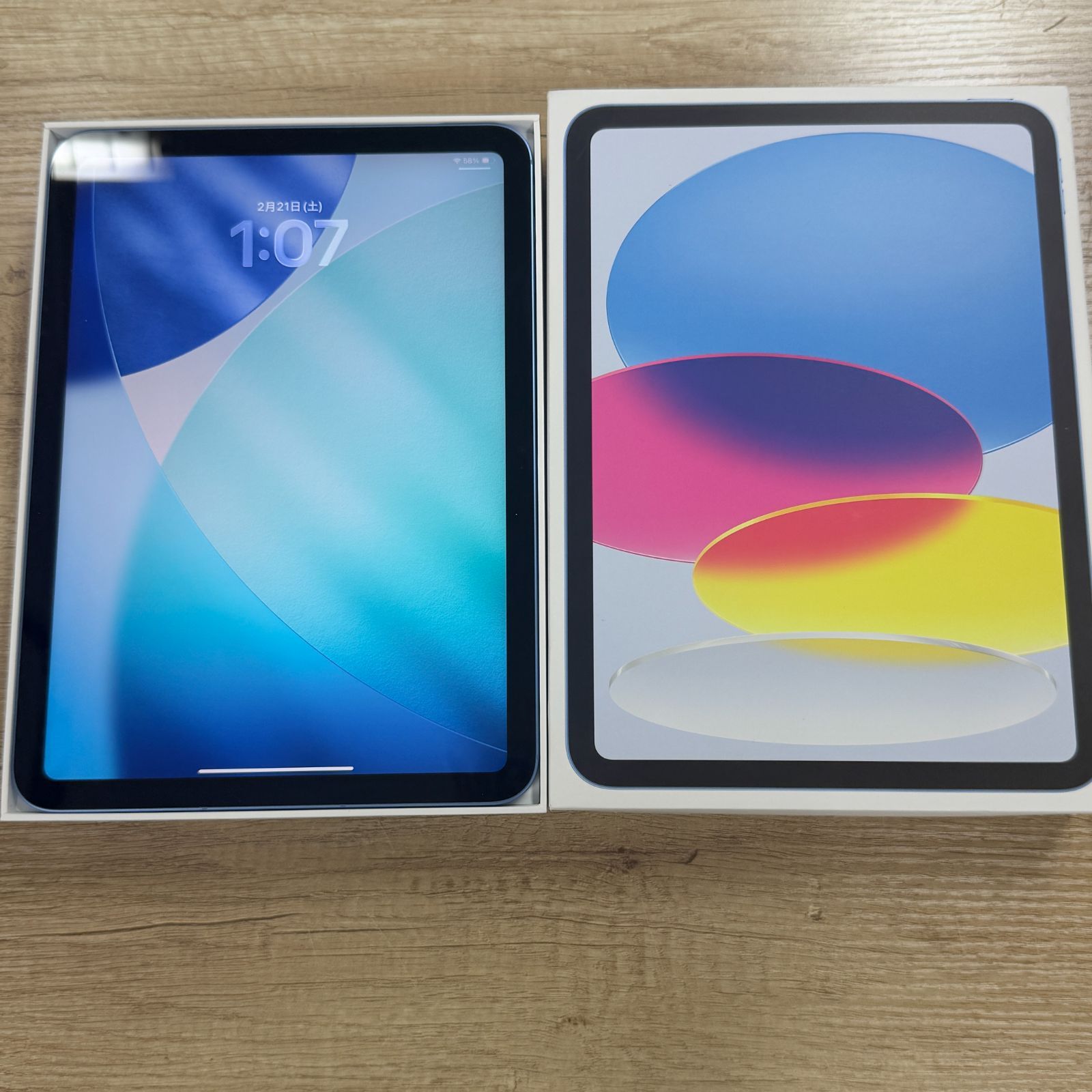 iPad A16 128GB セルラー SIMフリー 青 - メルカリ