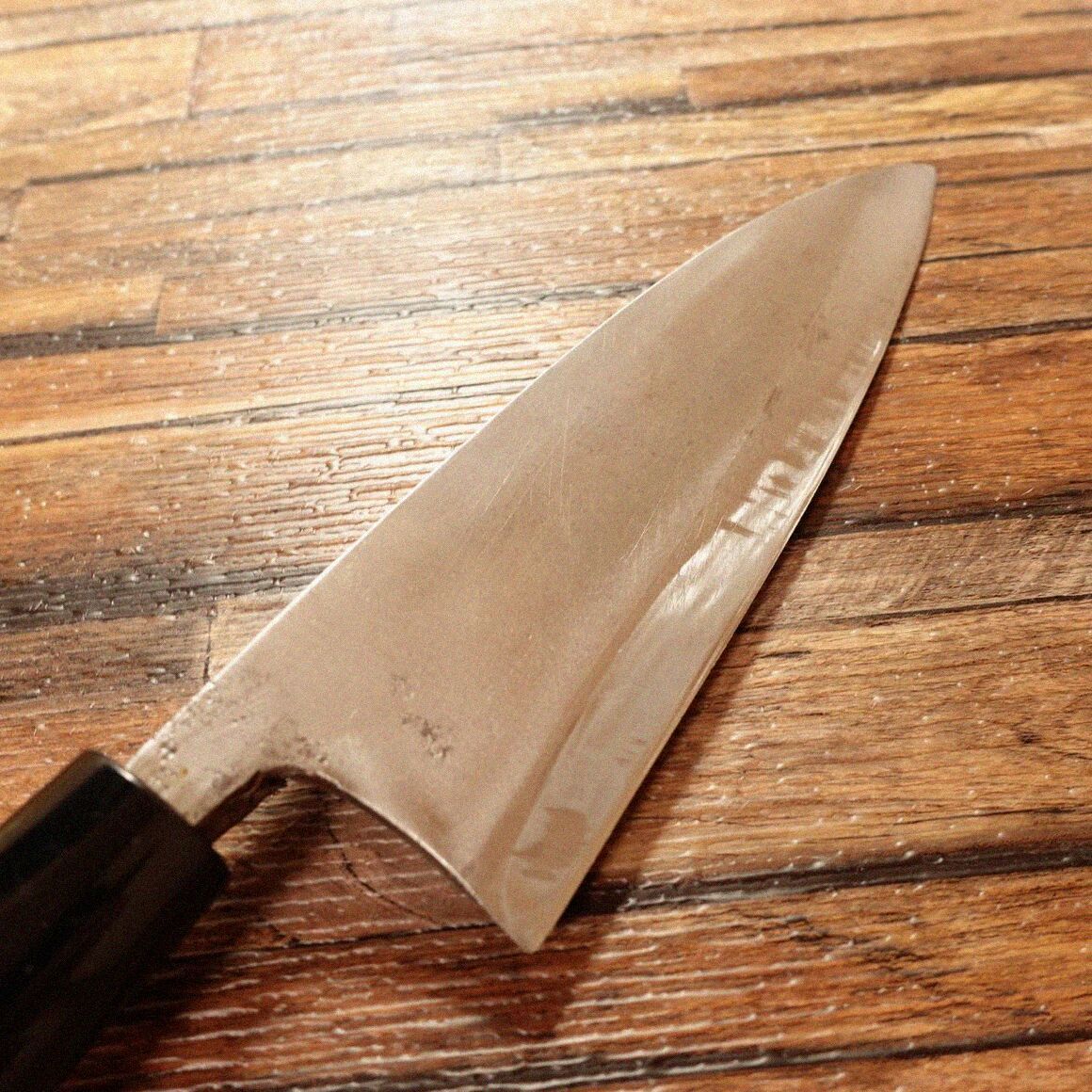 一柳則行 出刃包丁 研ぎ済 白紙一号 白一号 安来鋼 別打 165mm - メルカリ