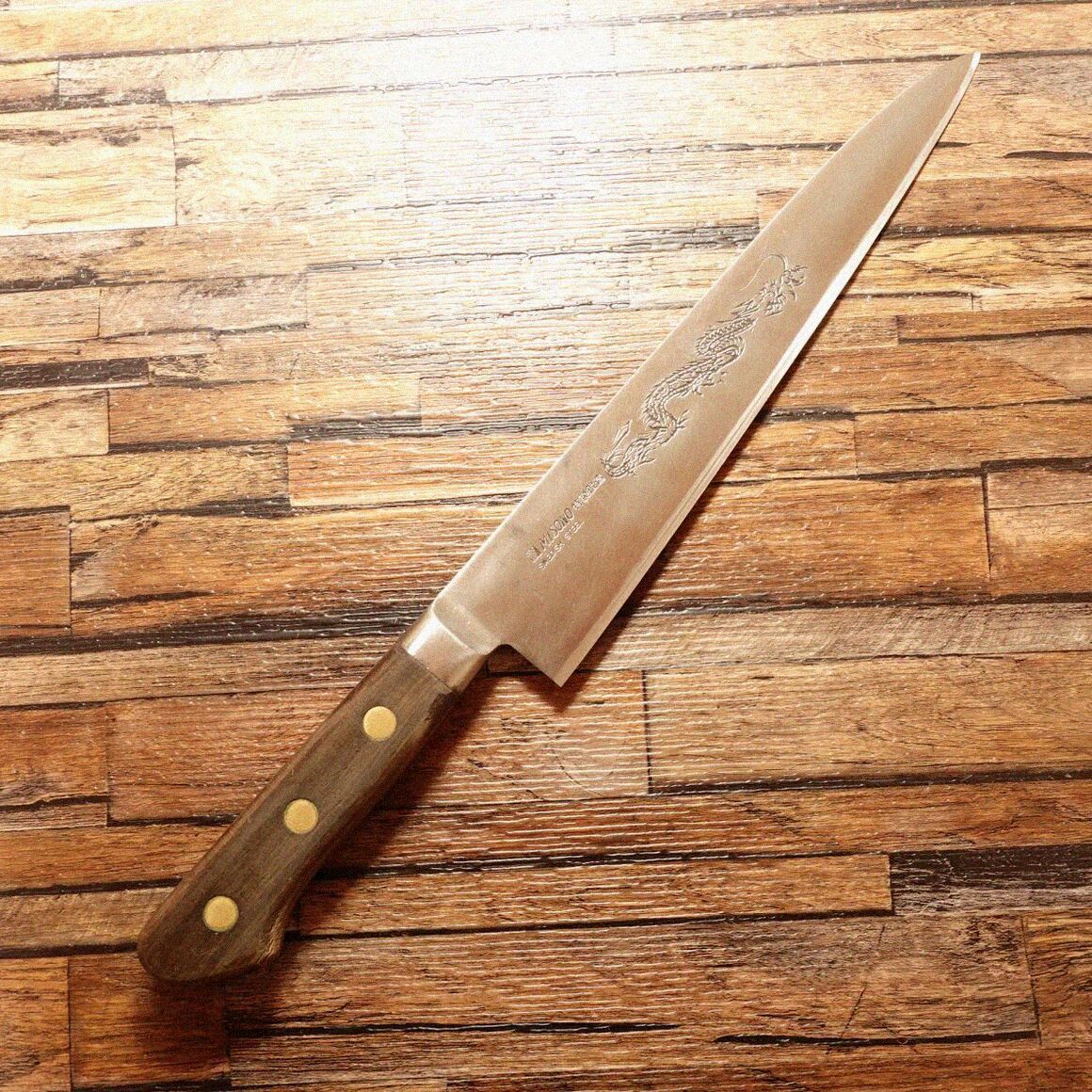 MISONO 牛刀 研ぎ済 龍彫刻入り ドラゴン ミソノ 万能包丁 シェフ