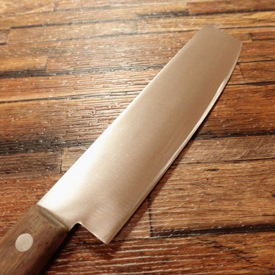 堺屋和弘 菜切包丁 研ぎ済 割込 菜切り 両刃 160mm - メルカリ