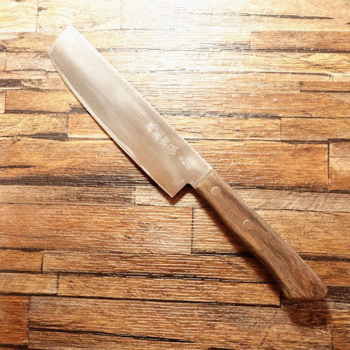 本造り菜切り包丁 業務用 堺屋和弘 菜切包丁 研ぎ済 割込 菜切り 両刃 160mm - メルカリ