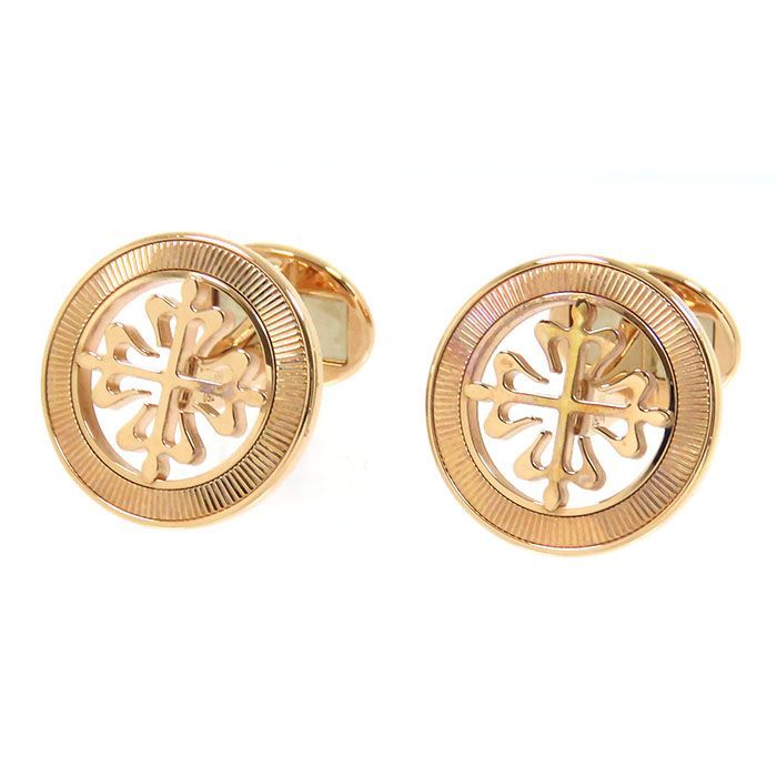 PATEK PHILIPPE パテックフィリップ カラトラバ 十字 カフス K18PG 750
