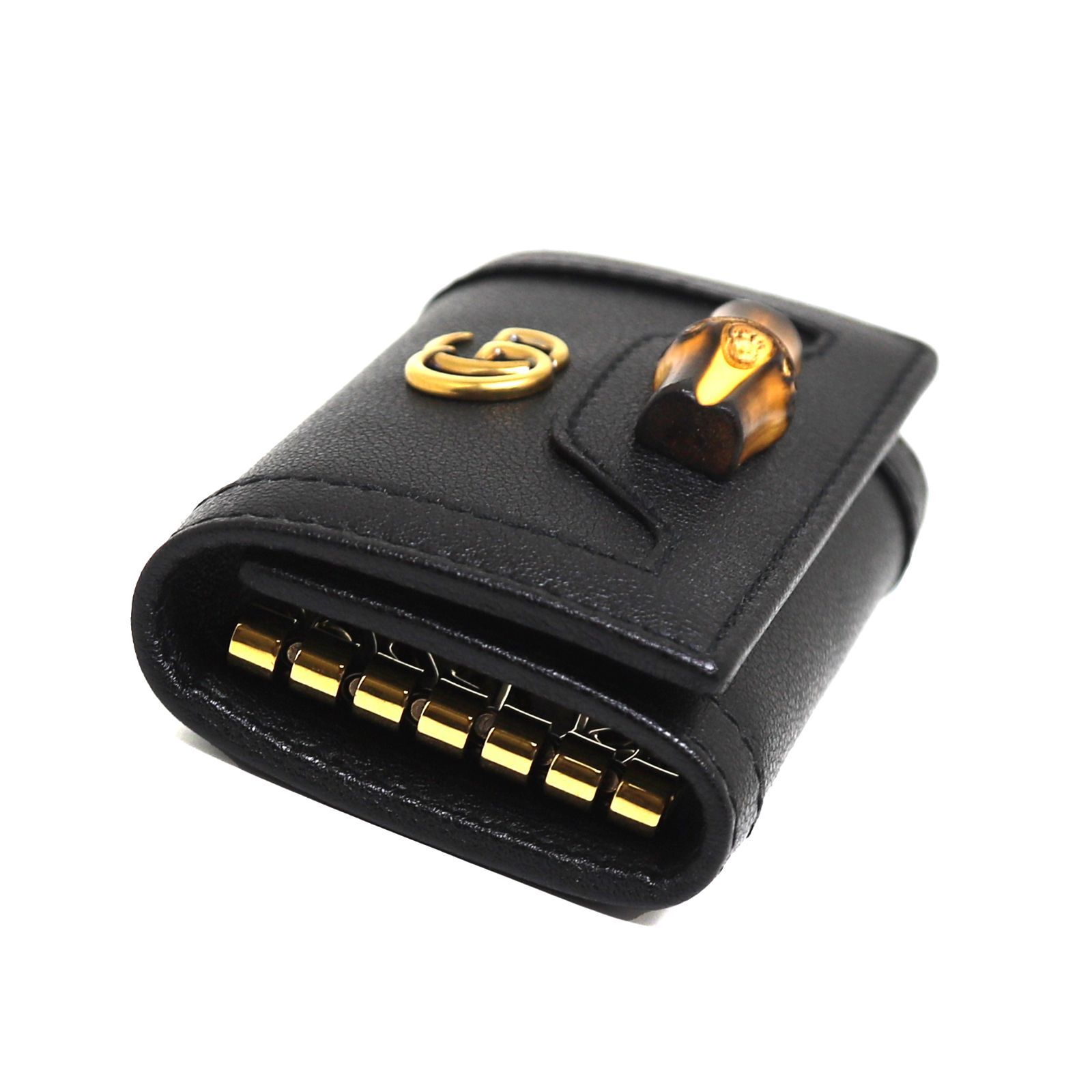 新品同様】グッチ 6連キーケース GGマーモント バンブー レザー