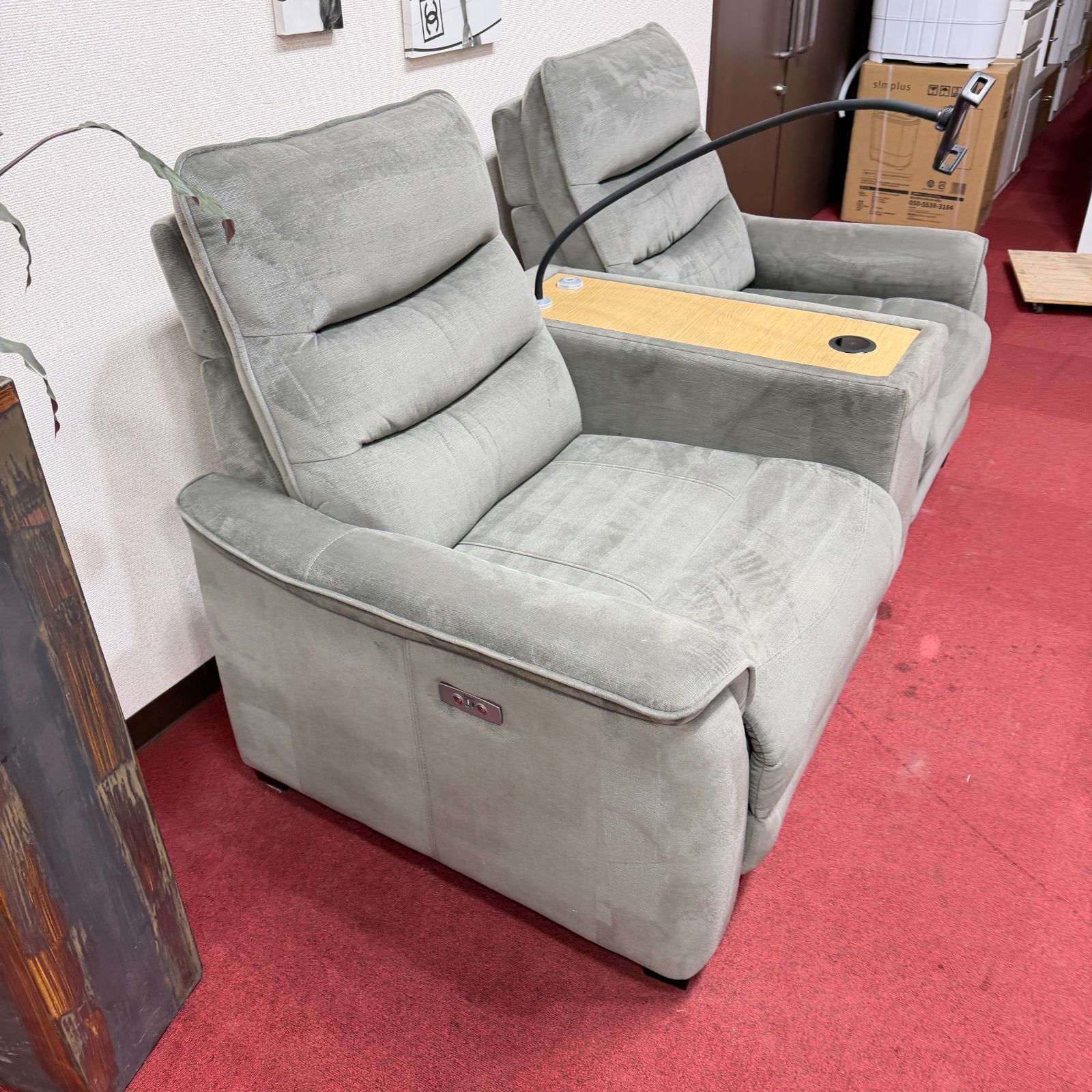  東京23区送料無料 超 ニトリ 2人用リクライニングソファー 充電ポート付 東京23区以外は送料別になります おしゃれソファ 2人掛け 3人掛けソファ ソファ ソファベッド