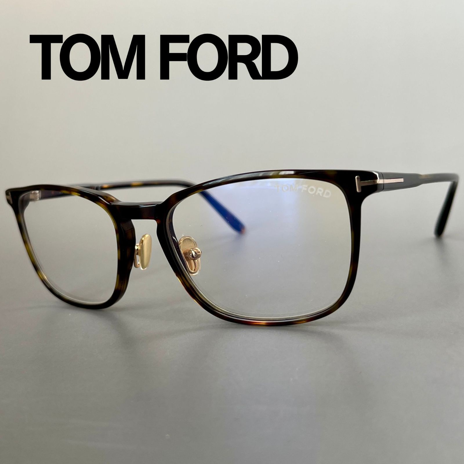 トムフォード メガネ TOM FORD ウェリントン 眼鏡 ブラウン べっ甲柄 