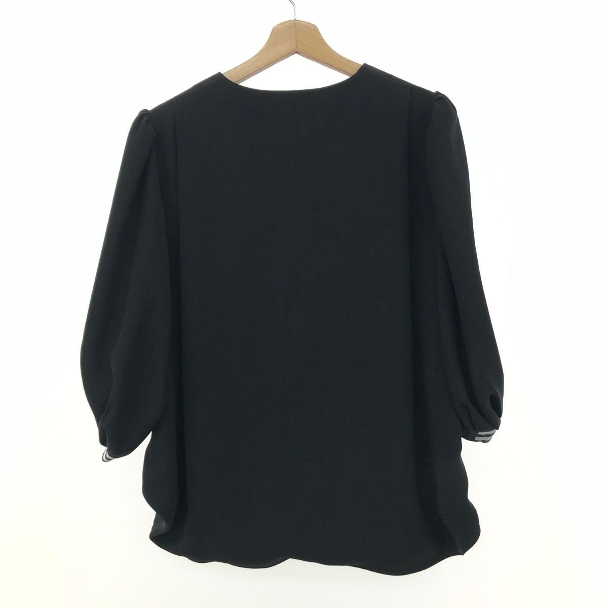 BORDERS at BALCONY ボーダーズアットバルコニー バルーンスリーブトップス サイズ:38 カーディガン    ブラック レディース / 240001189782 BORDERS at BALCONY ボーダーズアットバルコニー バルーンスリーブ
