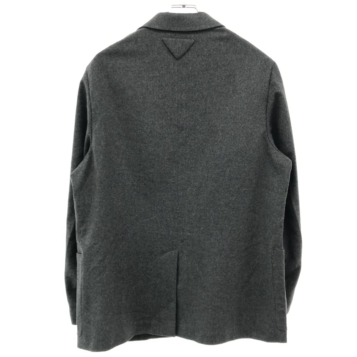 PRADA プラダ カシミヤ3Bテーラードジャケット UGM136 グレー 48R 