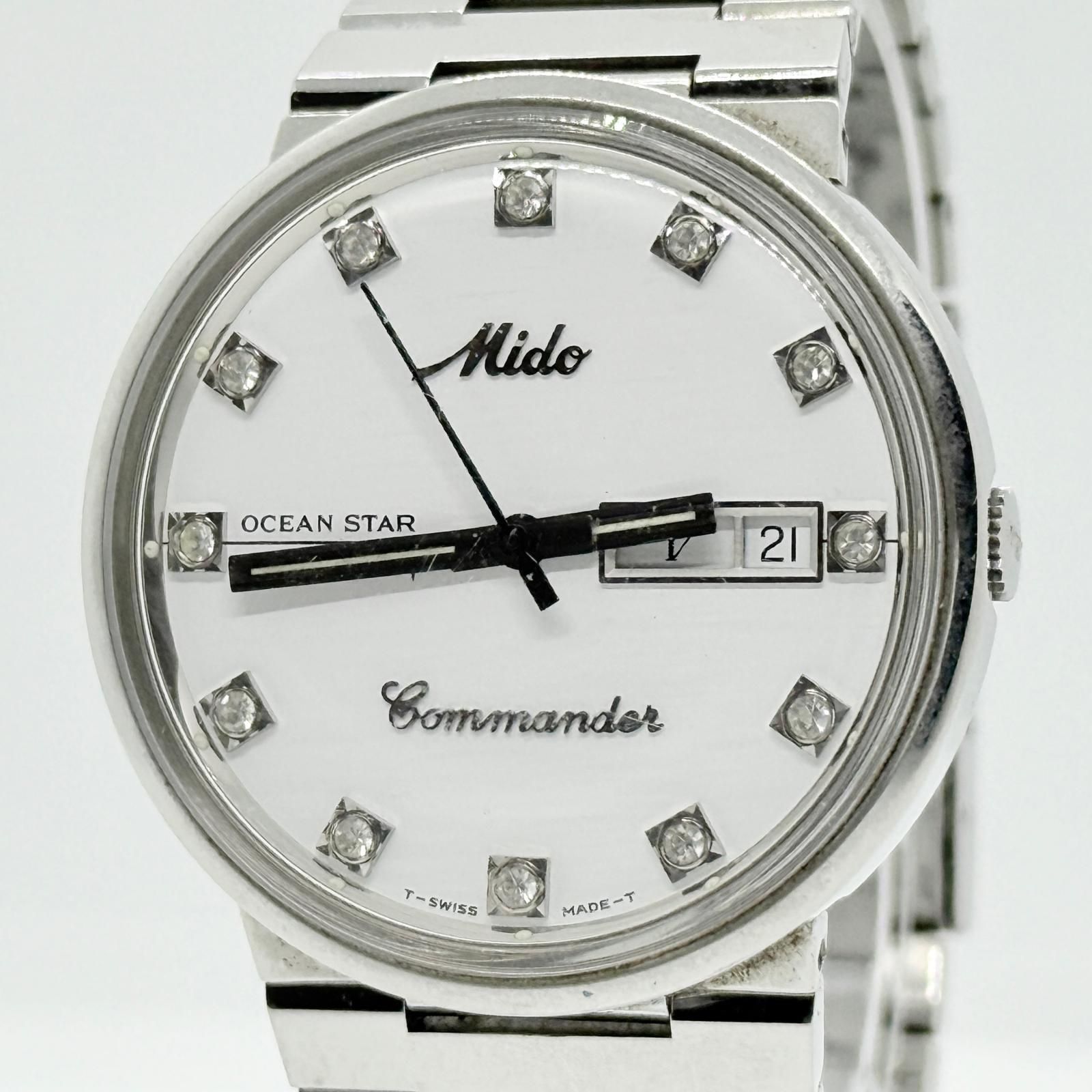MIDO ミドー コマンダー オーシャンスター 9855591 8269 SS ホワイト AT メンズ 腕時計