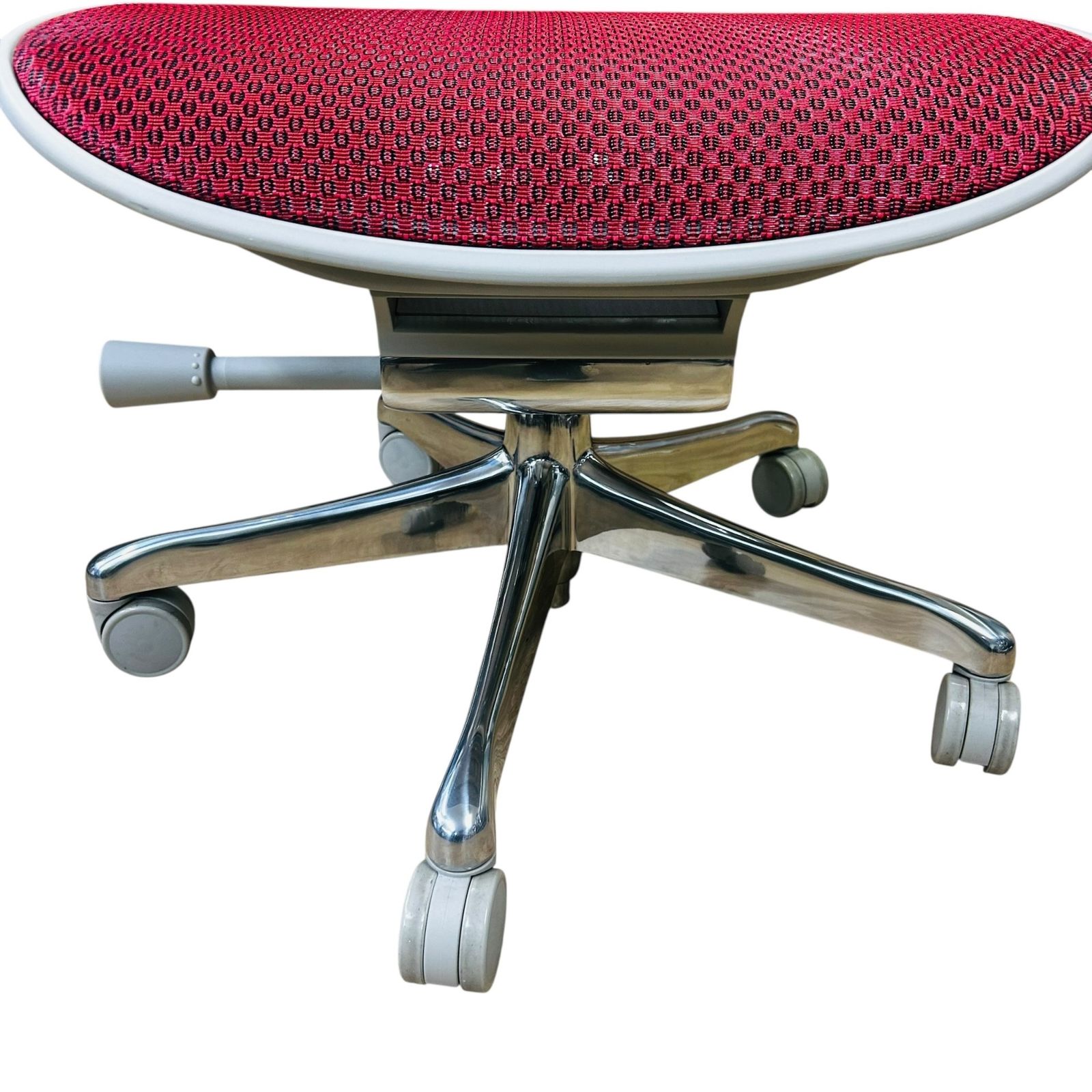  ▲エルゴヒューマンプロ2 ハイタイプ レッド グレー オフィスチェア メッシュ 可動アーム リクライニング機能付 アーム汚れあり2338521 2 338 521 木製フレーム オフィスチェア ワークチェア 椅子 チェア