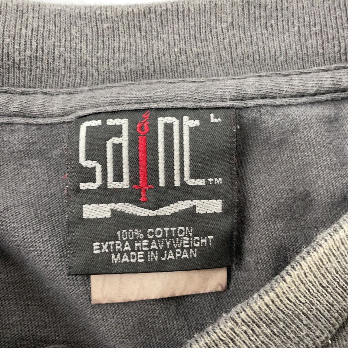 SAINT MICHAEL セントマイケル ｸﾞﾚｰ SM-HR1-0000-008 SAINT Tｼｬﾂ L 