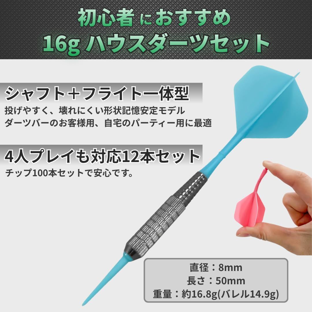 16g フェニックス ダーツライブ 練習用 12本 入門用 ハウス ソフト