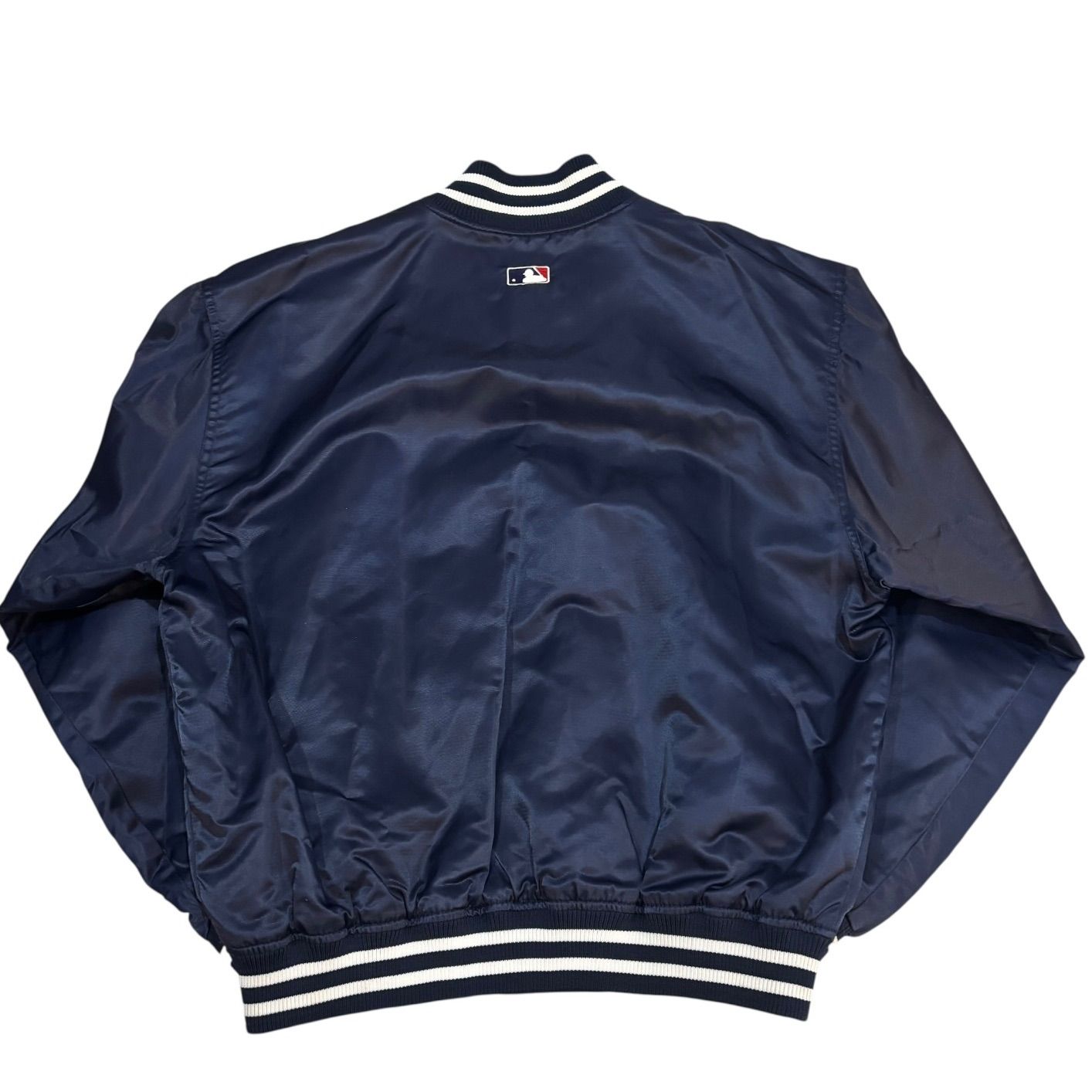 00s Majestic ”NY YANKEES” Nylon Varsity JKT 紺 L マジェスティック 