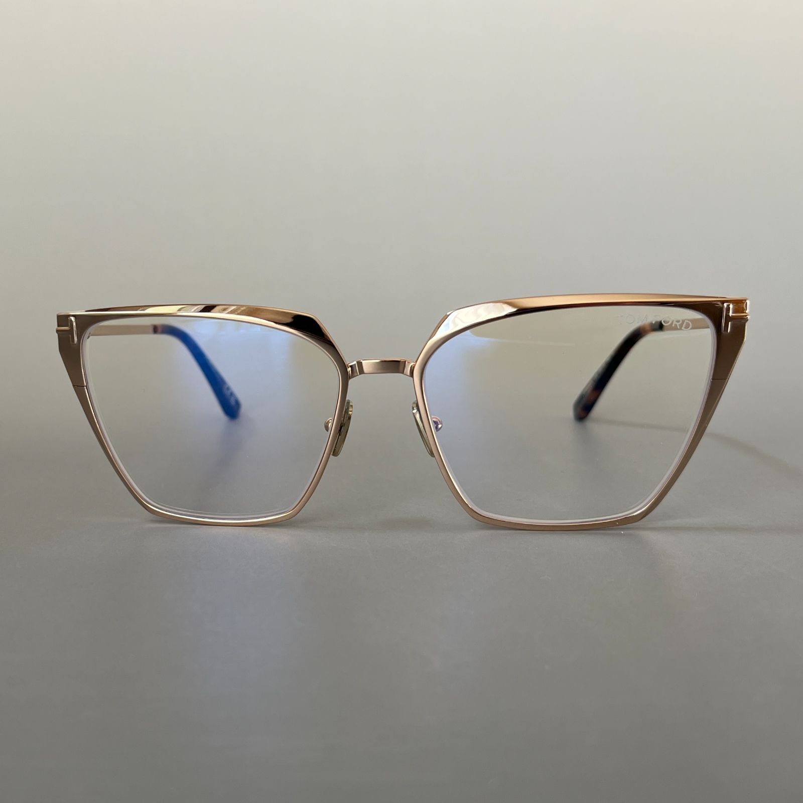 トムフォード メガネ TOM FORD キャットアイ 眼鏡 ゴールド ブラウン