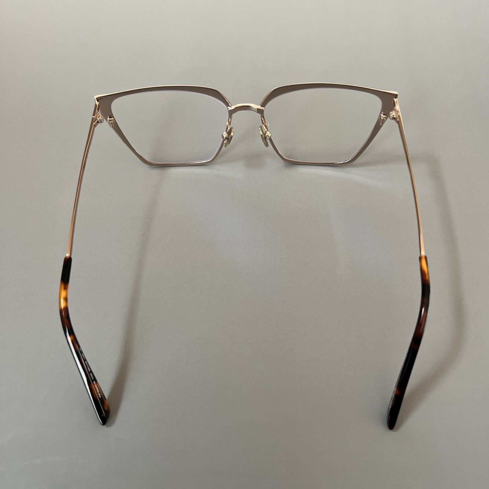トムフォード メガネ キャットアイ ゴールド 金 ブラウン メタル フレーム トムフォード メガネ TOM FORD キャットアイ 眼鏡 ゴールド ブラウン