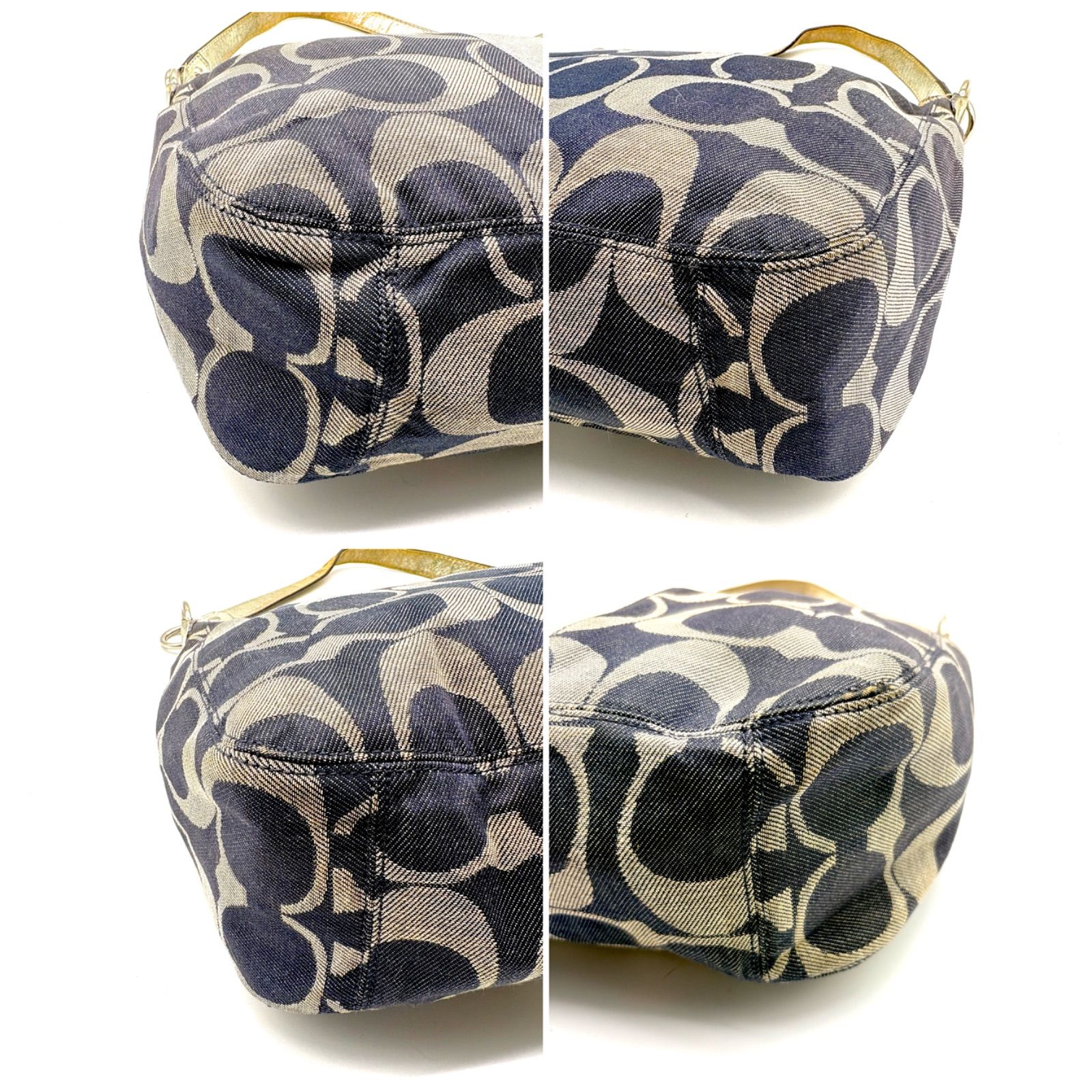 希少】COACH y2k signature denim oneshoulderbag コーチ シグネチャー