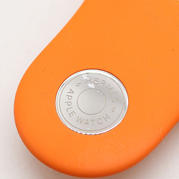 箱付 エルメス アップルウォッチ 純正ラバーベルト 44mm オレンジ