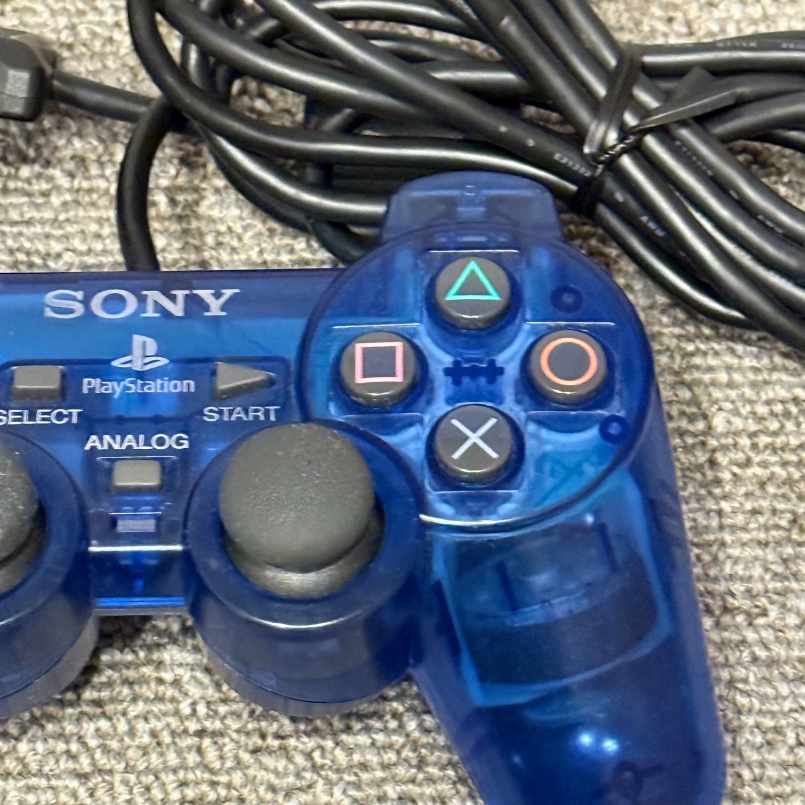 2-139 PS2 コントローラ オーシャン・ブルー - メルカリ
