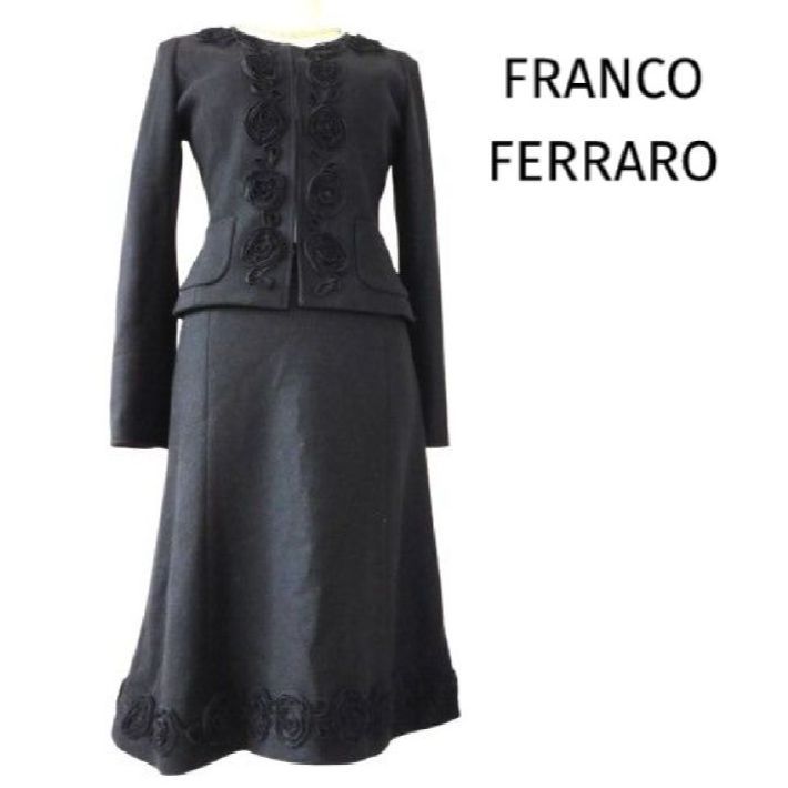 新品同様 高級フランコフェラーロ 美ライン お花の装飾 素敵な