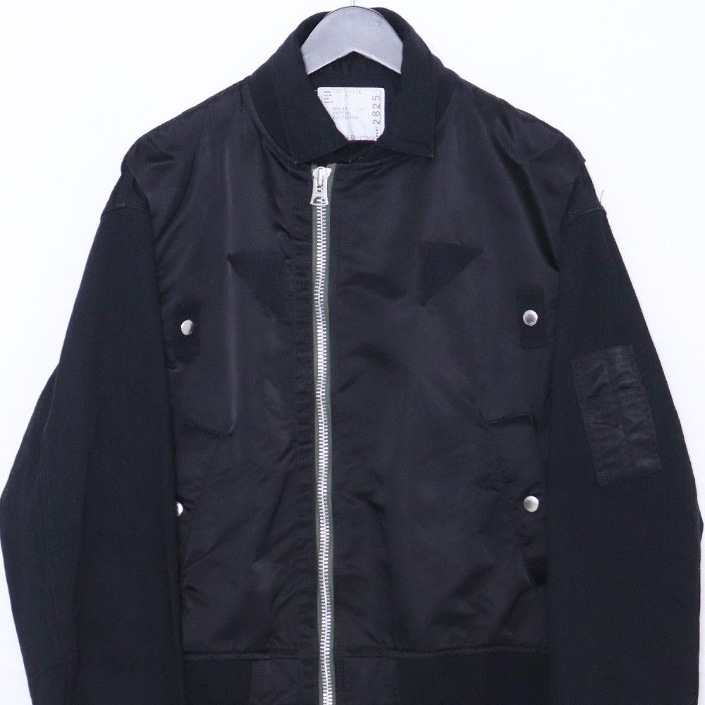 SACAI Nylon Twill Mix Blouson サイズ2 ブラック 22-02825M - メルカリ
