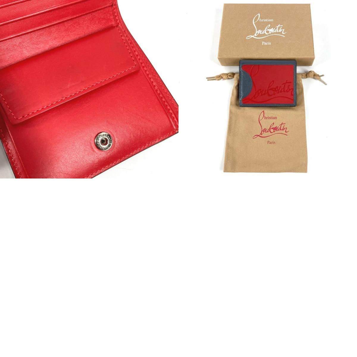 Christian Louboutin クリスチャンルブタン 2つ折り財布 ソールロゴ