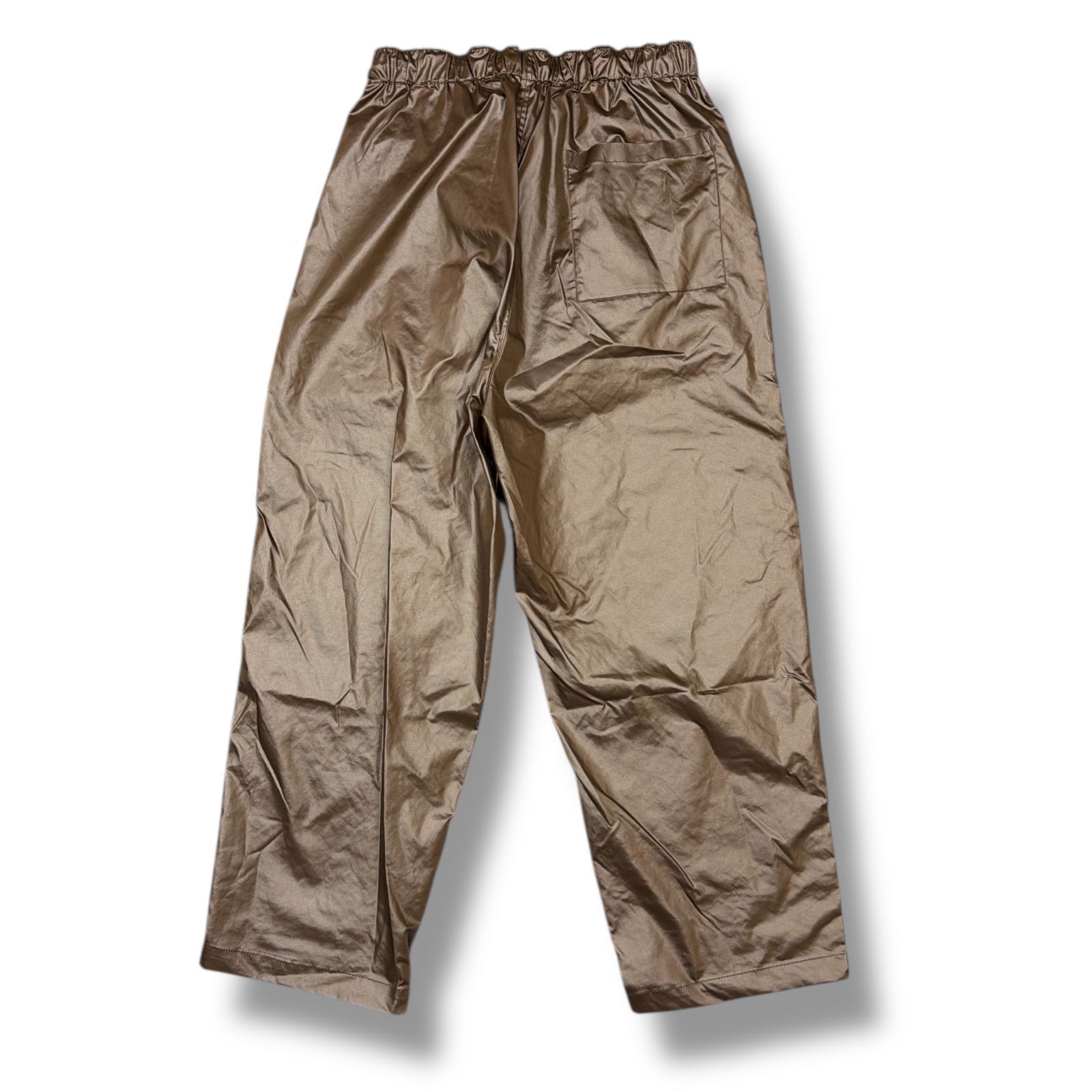 参考上代38,500円 未使用 YOKE 24AW LEATHER-LIKE WIDE-LEG EASY PANTS