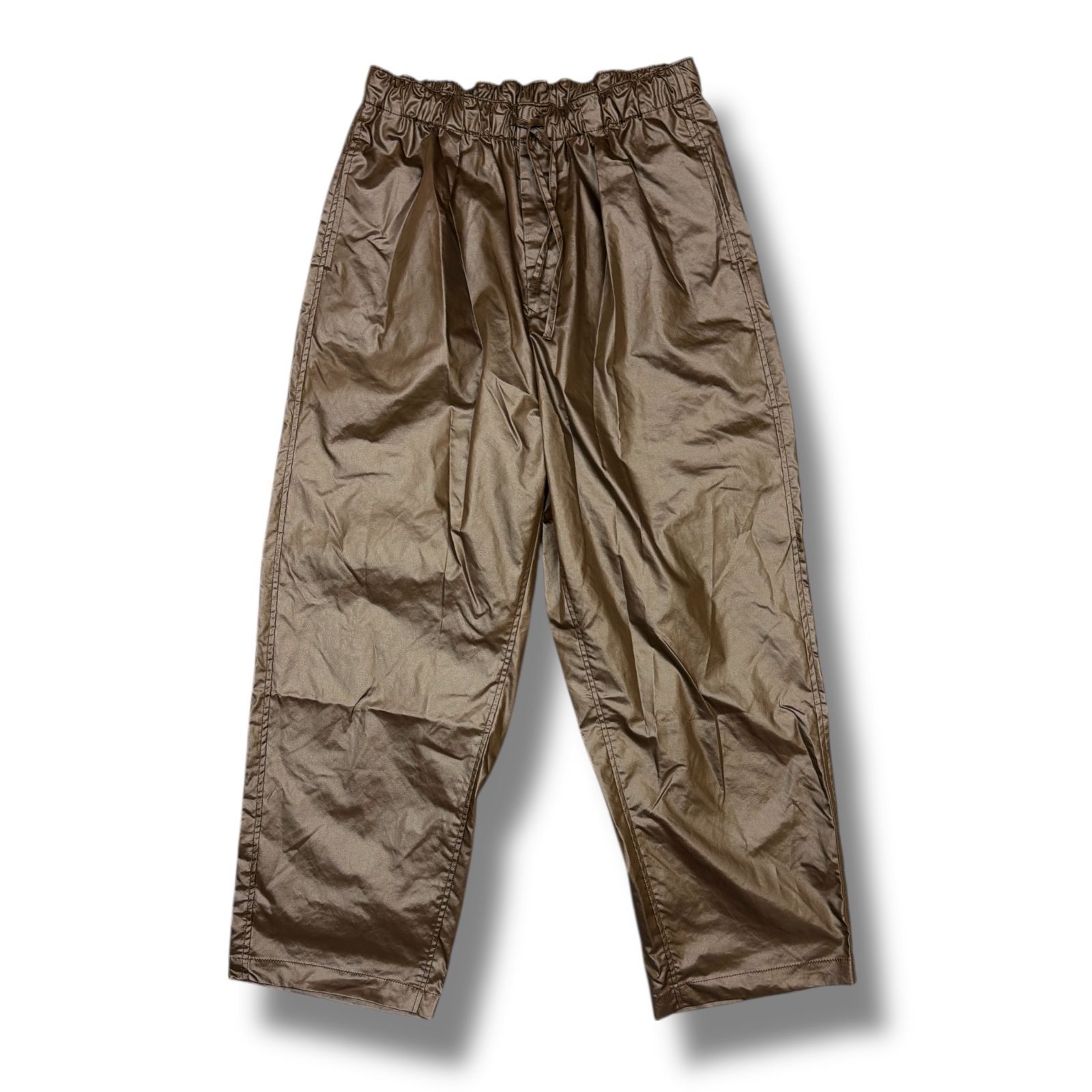 参考上代38,500円 未使用 YOKE 24AW LEATHER-LIKE WIDE-LEG EASY PANTS