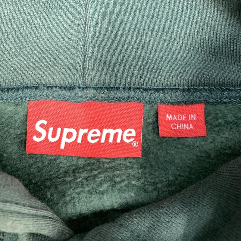 中古】Supreme Rhinestone Shadow Hooded Sweatshirt M グリーン