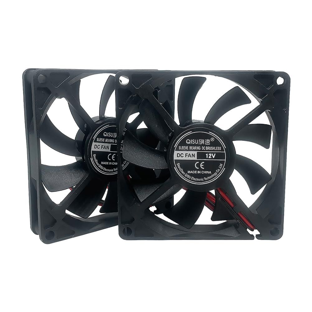 PENGLIN 冷却ファン 2個 8015 12V スリーブベアリング ファン 3D