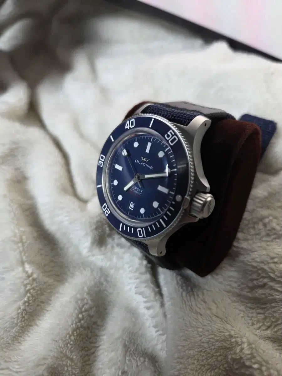  GLYCINE コンバット サブ 41 新モデル セラミック オート デニム デニムシャツ 自動巻き時計 腕時計(アナログ)