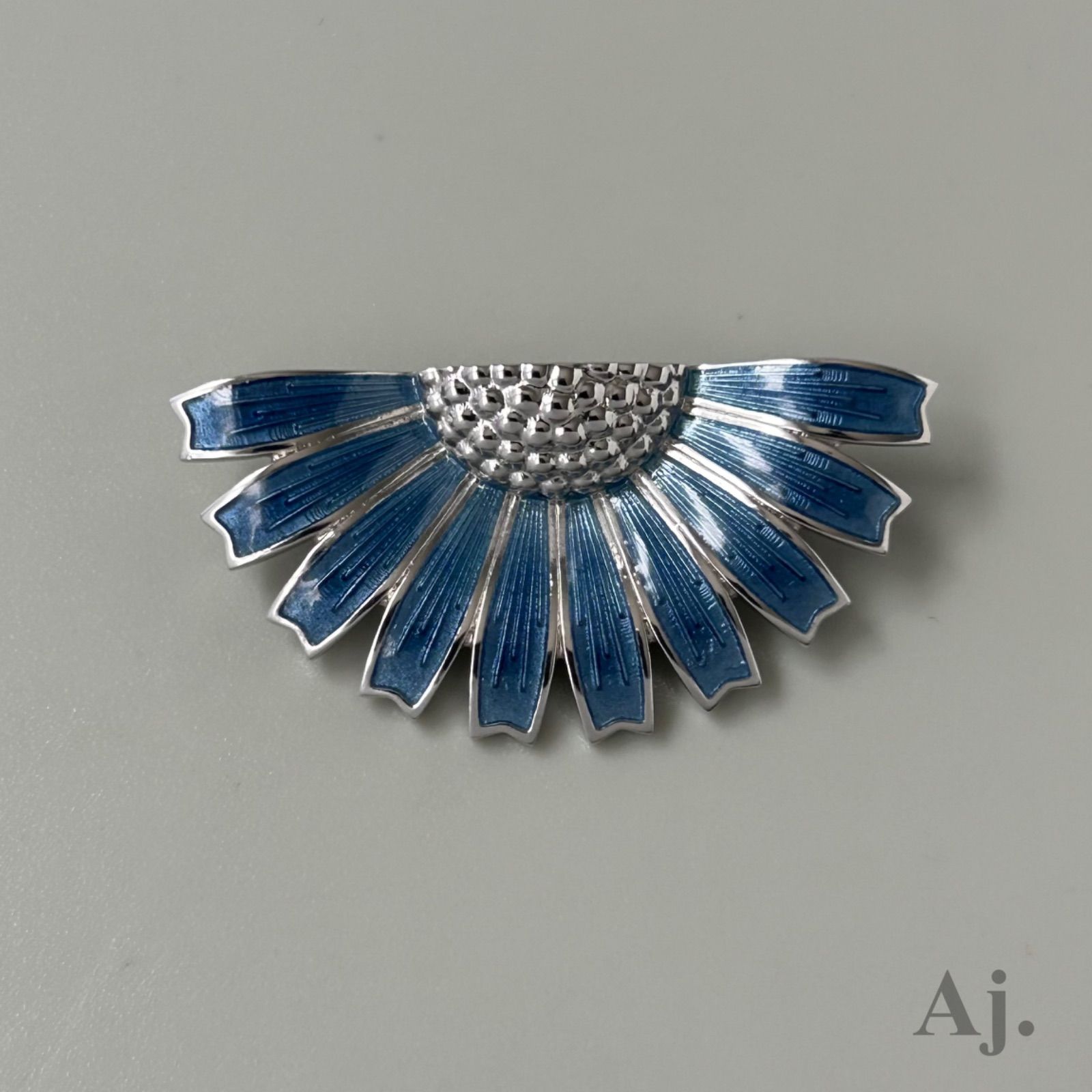 ジョージジェンセン ブローチ ハーフ デイジー AG925 Georg Jensen