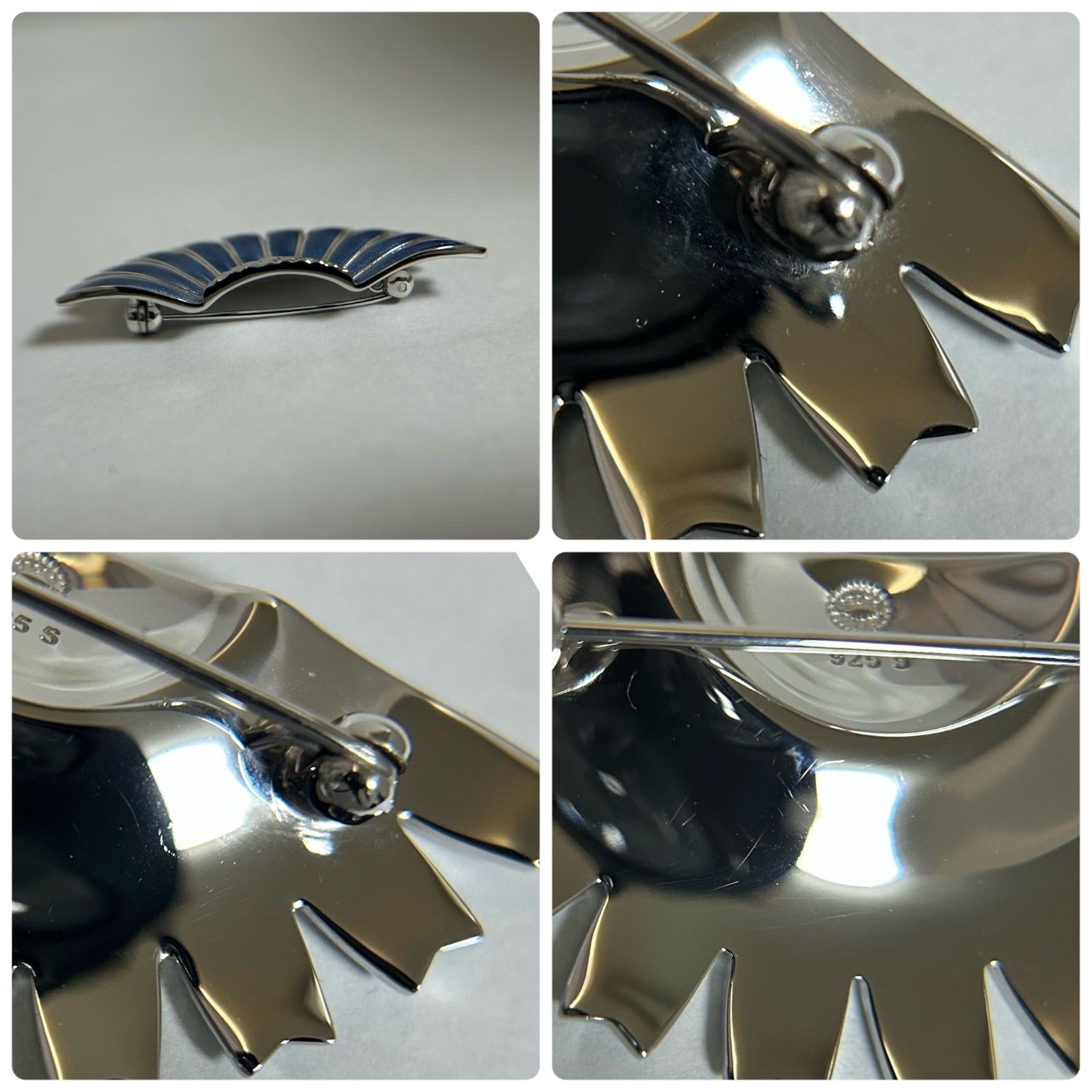 ジョージジェンセン ブローチ ハーフ デイジー AG925 Georg Jensen