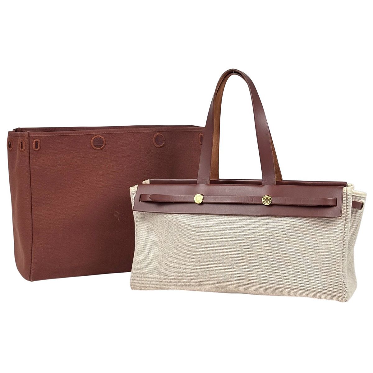 HERMES エルメス エールバッグMM 替えバッグ付き トワルアッシュ 