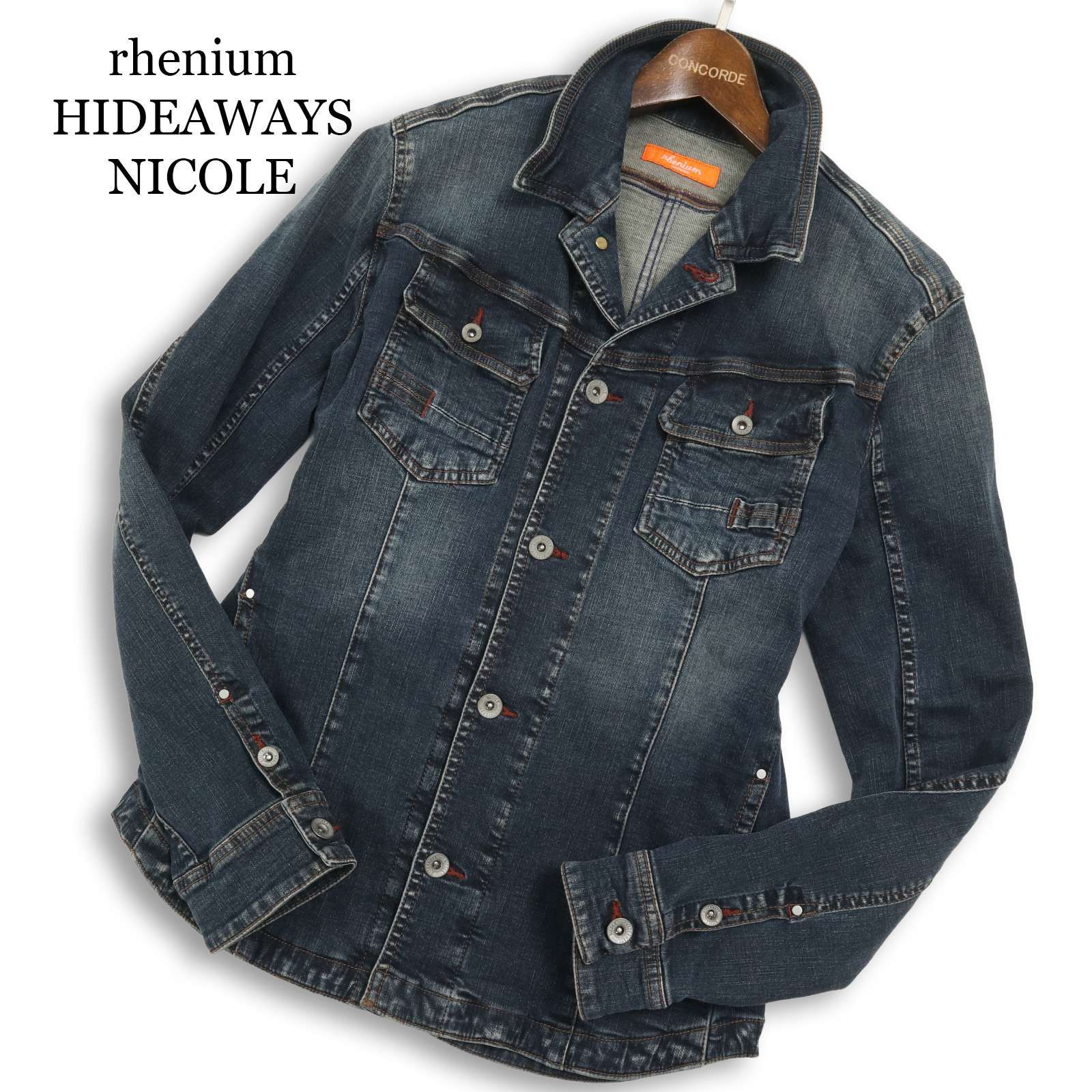 rhenium HIDEAWAYS NICOLE ハイダウェイ ニコル USED加工☆ デニム