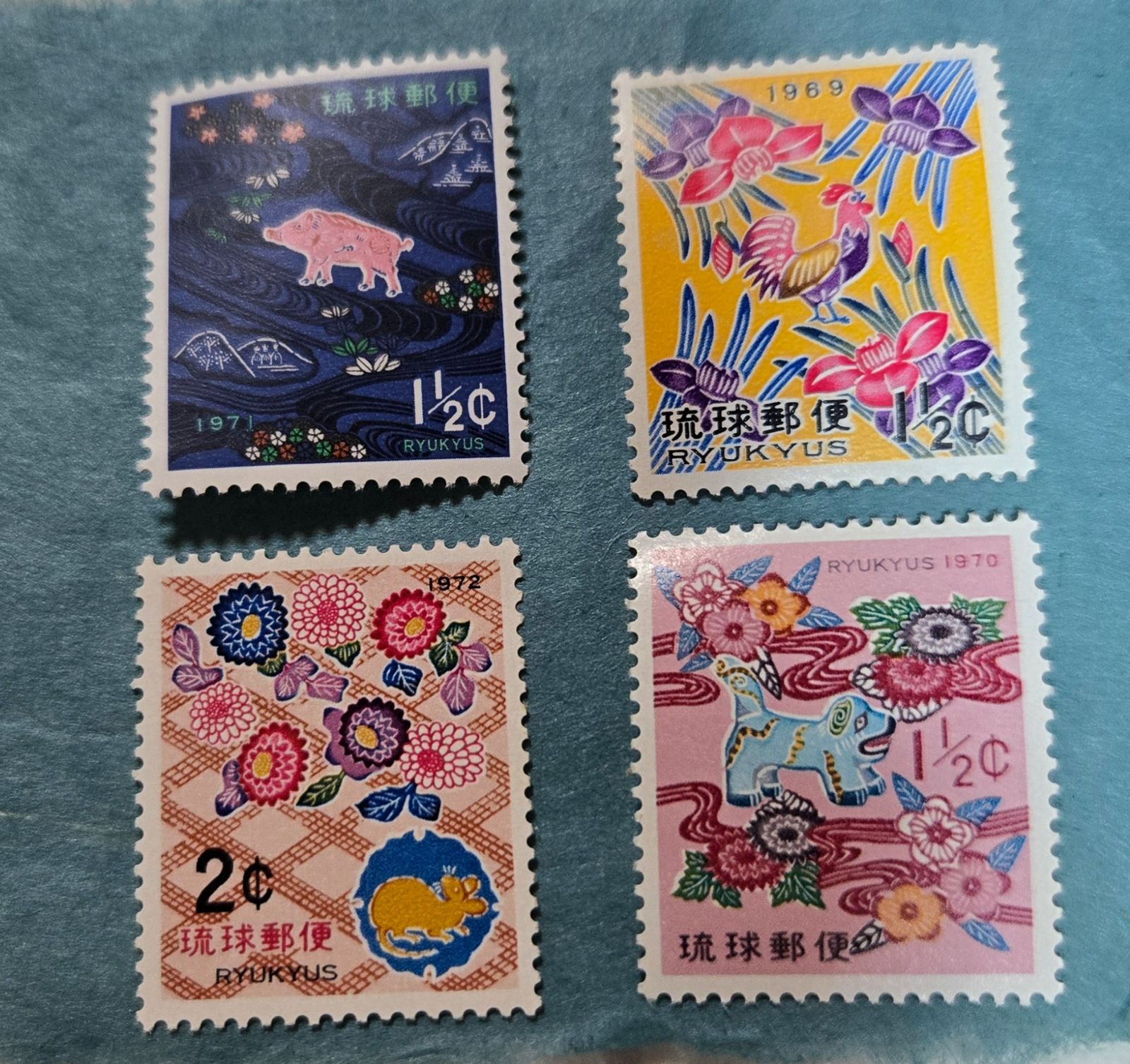 琉球切手 干支入り紅型柄 - メルカリ