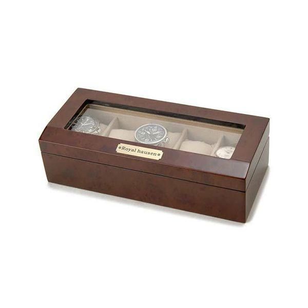 Royal hausen ロイヤルハウゼン 時計収納ケース 木目調 5本収納 大事な