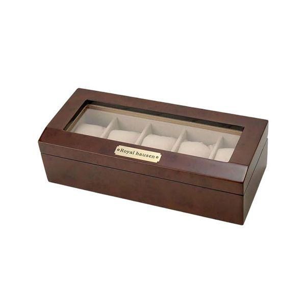 Royal hausen ロイヤルハウゼン 時計収納ケース 木目調 5本収納 大事な