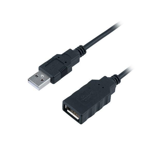 〔5本セット〕 MCO USB2.0延長ケーブル 1.5m ブラック USBケーブルを伸ばしたい時に便利な延長ケーブル USB-EA015BKX5
