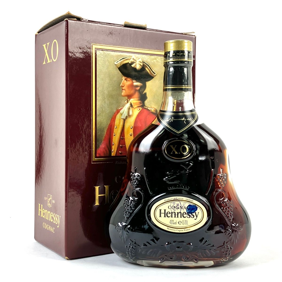 未開栓】箱あり Hennessy XO クリアボトル 金キャップ 内容量 700ml 40