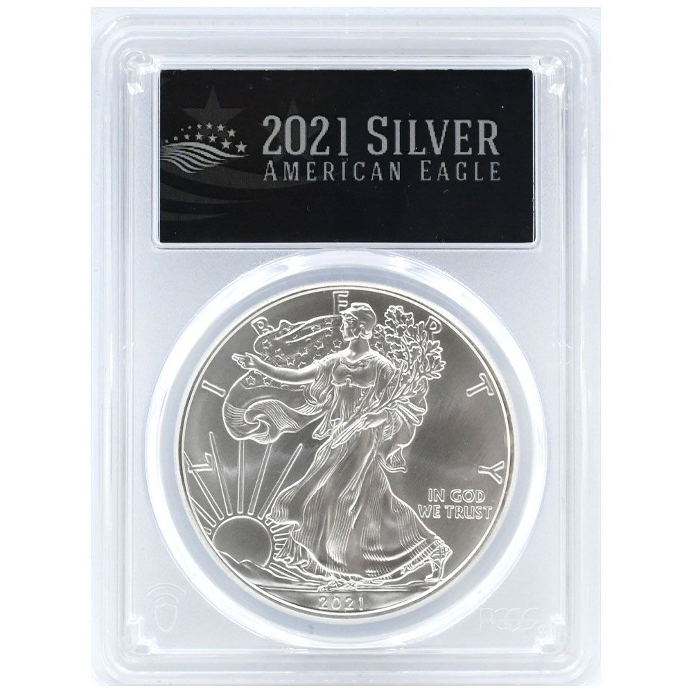 2021 シルバーイーグル Type1 PCGS MS70 最終生産日 イーグル銀貨 2021年 】 type1発行最終年度 1オンス MS70 FirstStrike
