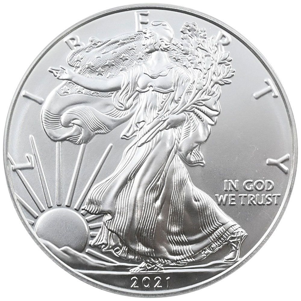 2021 シルバーイーグル Type1 PCGS MS70 最終生産日 イーグル銀貨 2021年 】 type1発行最終年度 1オンス MS70 FirstStrike