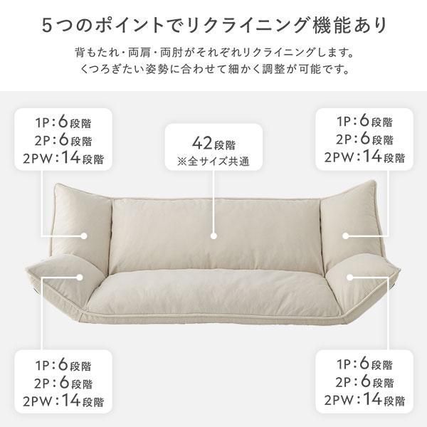 1人掛け グレー