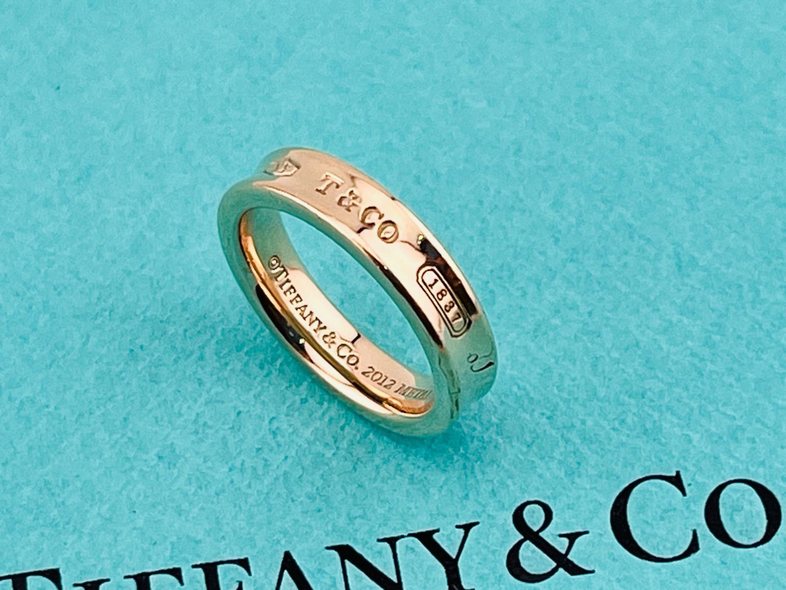 a215 美品 Tiffany&Co. ティファニー 1837 ナロー 2012 ルベドメタル 