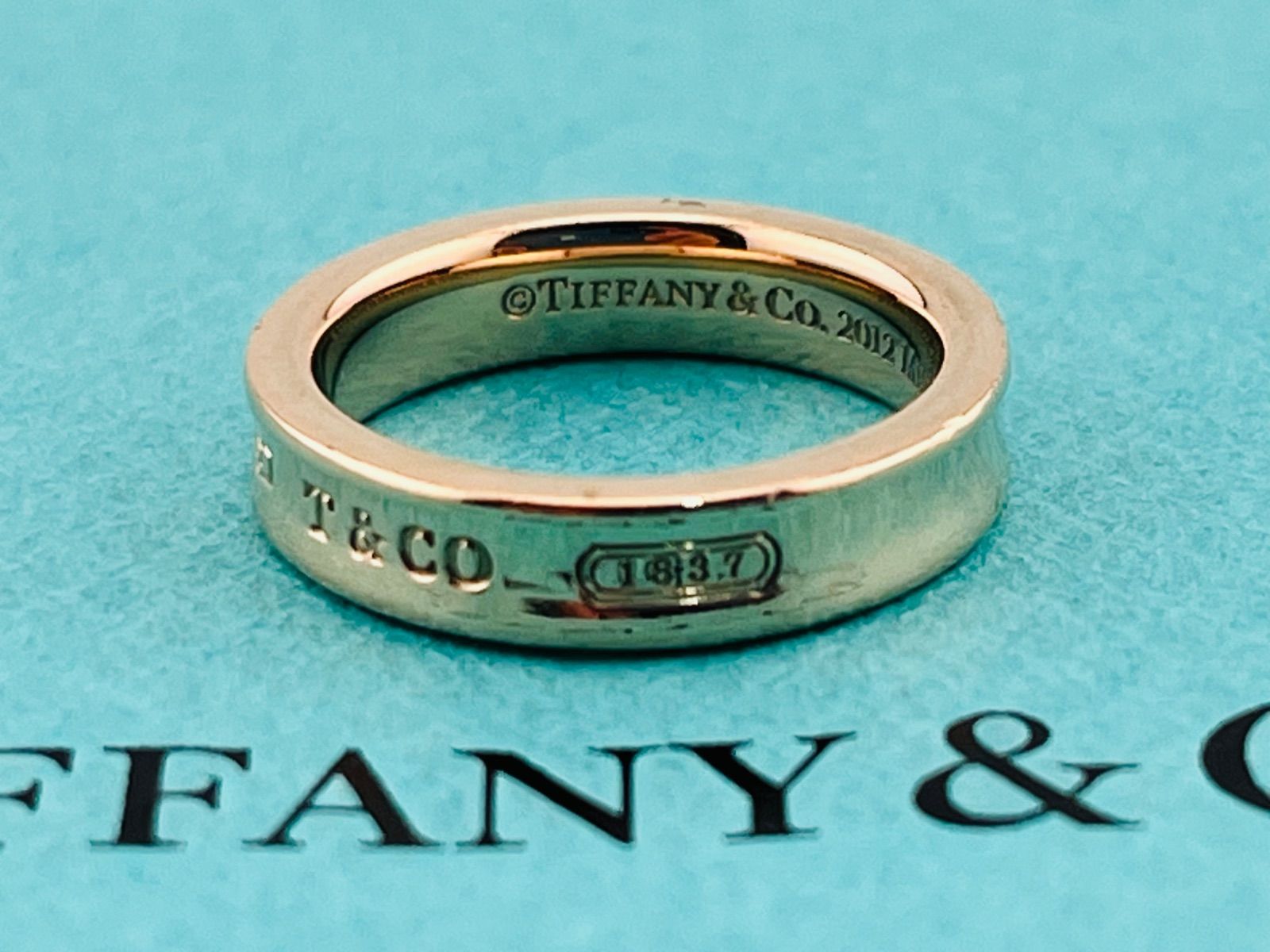 a215 美品 Tiffany&Co. ティファニー 1837 ナロー 2012 ルベドメタル 
