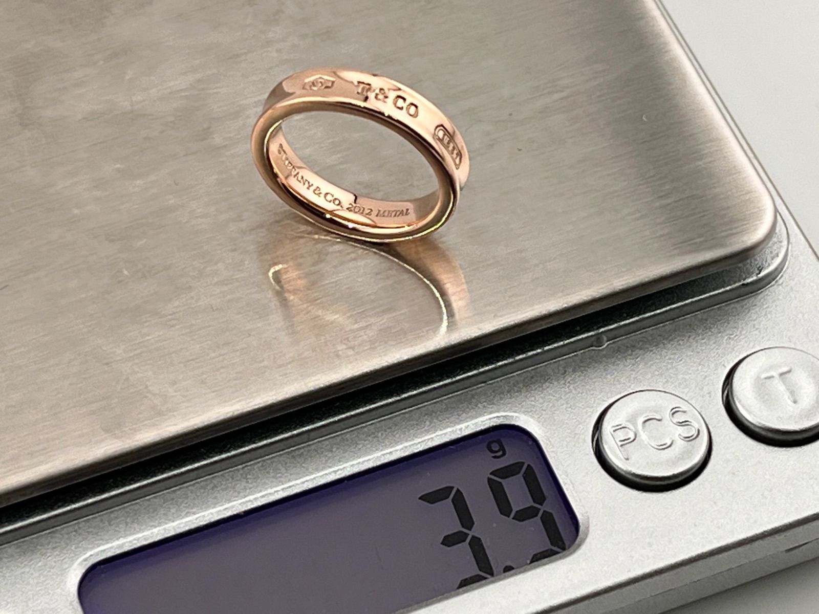 Tiffany＆Co ティファニー ナロー ルベド リング 1837 2012 12号 希少 