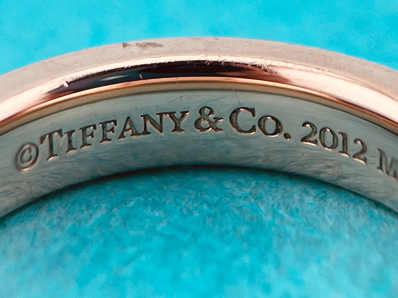 a215 美品 Tiffany&Co. ティファニー 1837 ナロー 2012 ルベドメタル 
