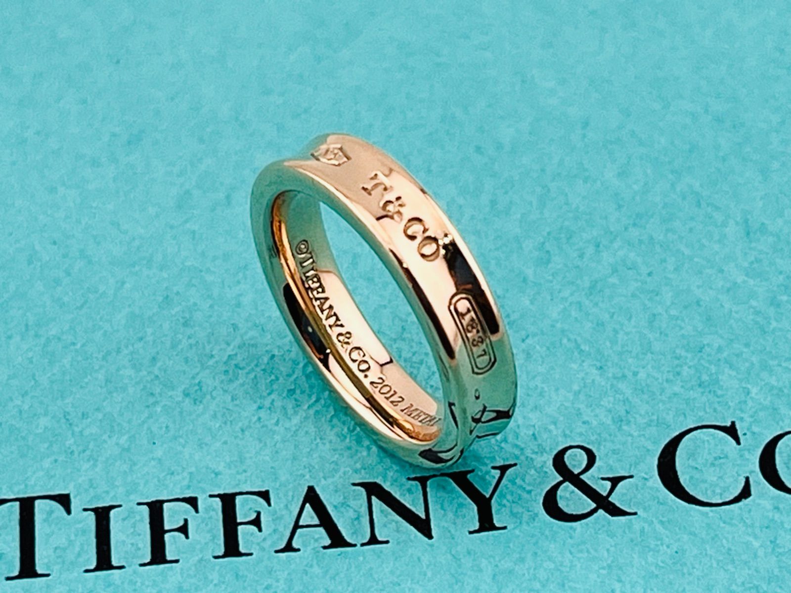 a215 美品 Tiffany&Co. ティファニー 1837 ナロー 2012 ルベドメタル 
