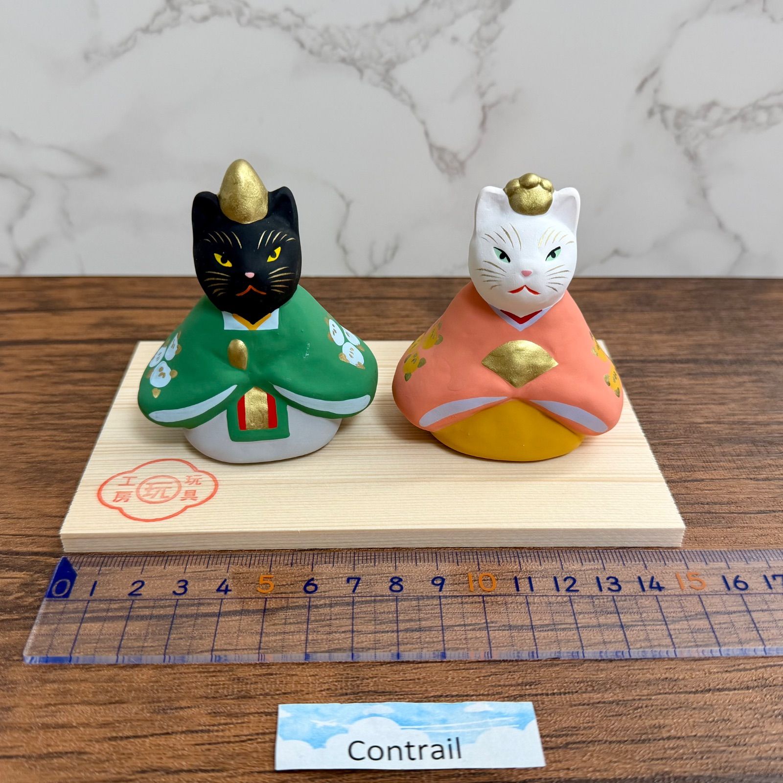 瀬戸焼】雛人形 ひな祭り 猫 座雛（橘）玩具工房 Hinamatsuri Doll's