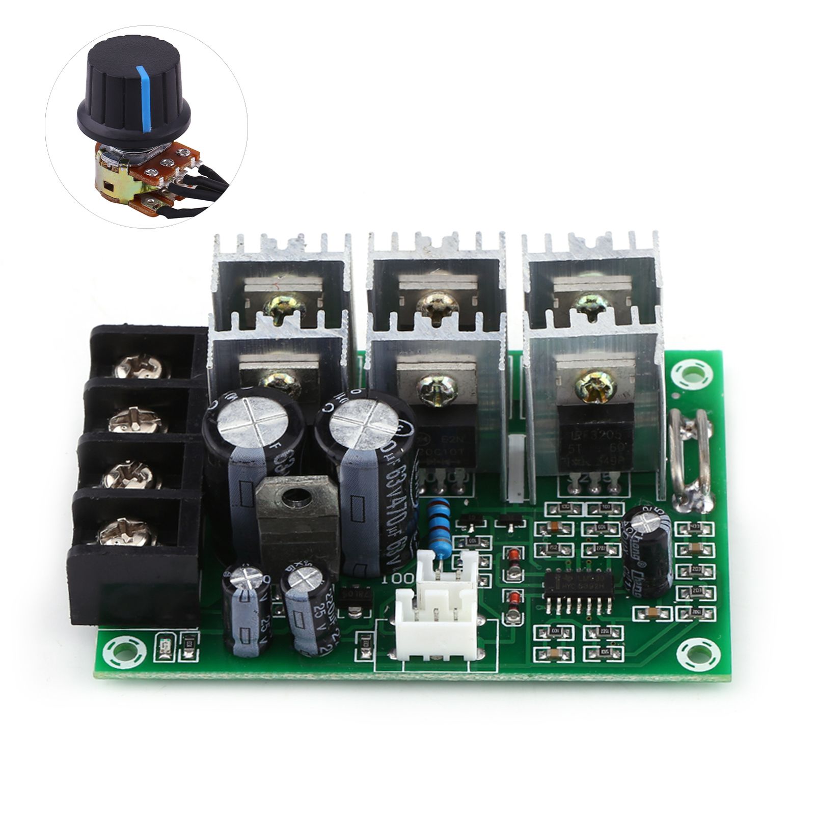 モーターコントローラースピードコントローラ DC10-55V 40A ブラシモータースピードコントローラーガバナー過負荷ボードドライバーモジュー