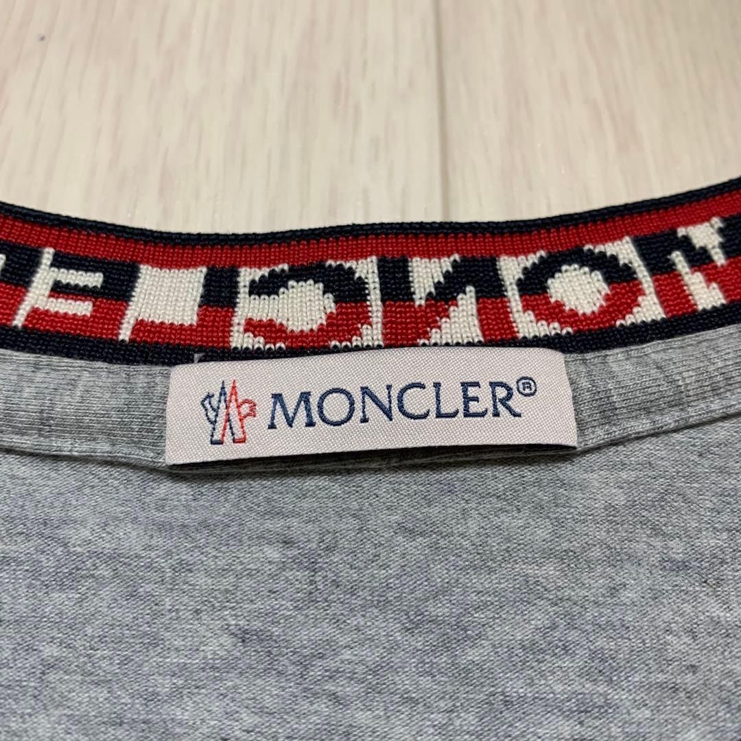 MONCLER レタリング Tシャツ グレー 国内正規品 4S59 - メルカリ
